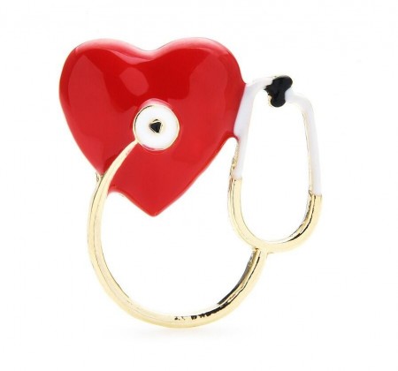 Брошь "Стетоскоп" 8869 фото | Brulik