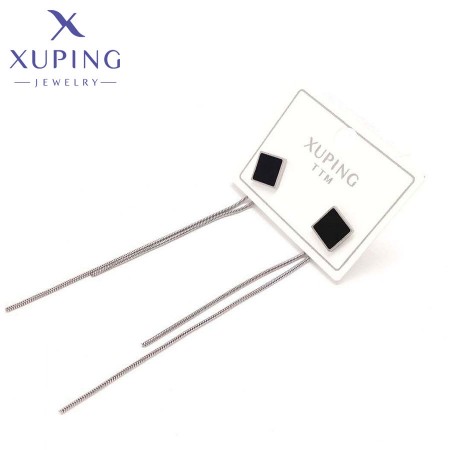 Сережки -гвоздики сталеві  Xuping 24800 фото | Brulik