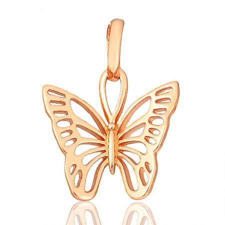 Позолочений  кулон  Fallon " Метелик" 86100350 фото | Brulik