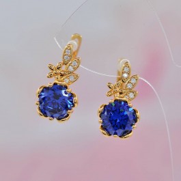 Чудесные серьги Xuping 10-2400-синий
