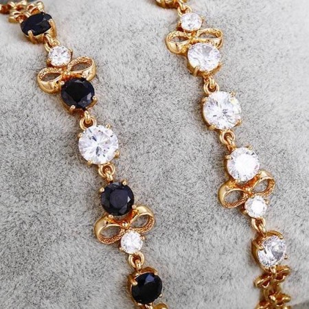 Милый браслет 72924 - черно-белый фото | Brulik