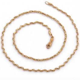 Интересная позолоченная цепочка 42524