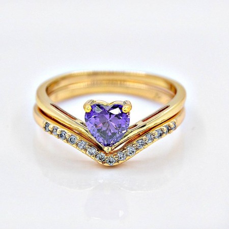 Бесподобное кольцо 12177-фиолетовый фото | Brulik