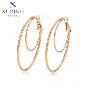 Позолочені сережки кільця Xuping  X001021380 фото | Brulik