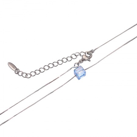 Цепочка с кулоном Swarovski Xuping 4135-голубой фото | Brulik