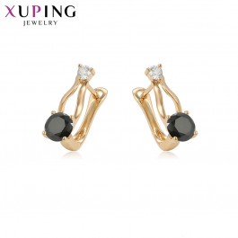 Позолочені сережки Xuping 28967-чорний