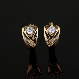 Позолоченные серьги 9638