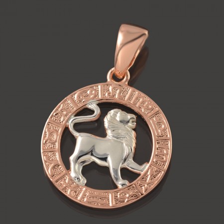 Позолоченный кулон Fallon 96100083-лев фото | Brulik