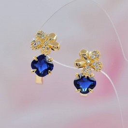 Изысканные серьги ХР 10-2038-синий