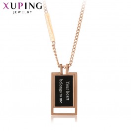  Позолоченная стальная цепь с кулоном  Xuping 46415