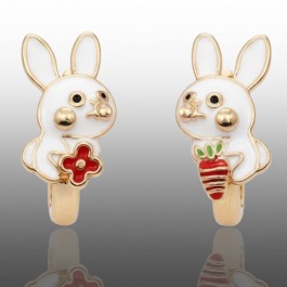 Позолочені дитячі сережки 