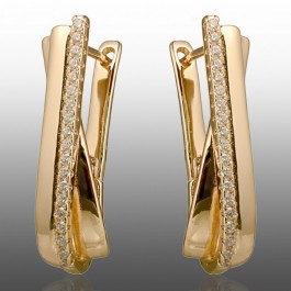 Позолочені сережки Xuping 24324