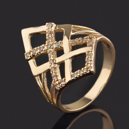 Позолоченное кольцо Fallon 8323681 фото | Brulik