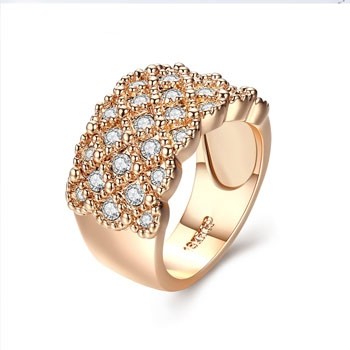 Позолоченное кольцо Italina 11363 фото | Brulik