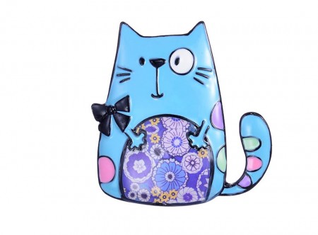 Брошь "Кот" 8710 фото | Brulik