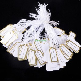 Бирки для бижутерии 10x22мм (100 шт.)