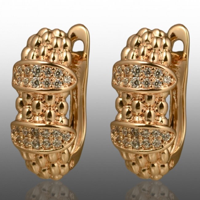 Позолочені сережки  Xuping 24749