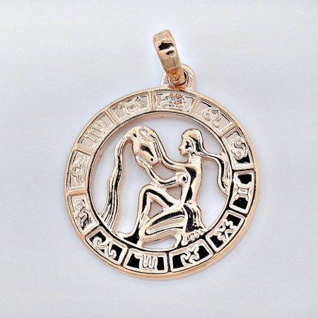 Позолоченный кулон XP 31838 - водолей фото | Brulik