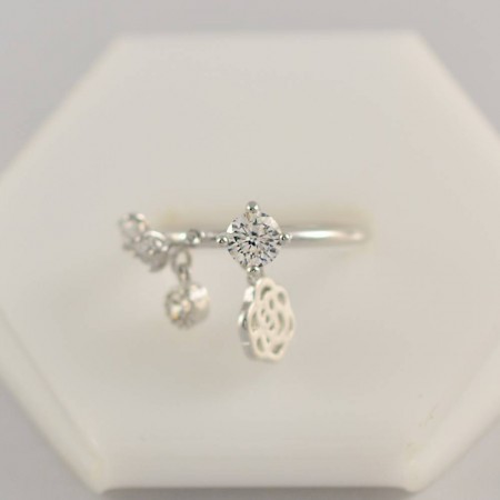 Стильное кольцо с фианитами XP 10-1008 фото | Brulik