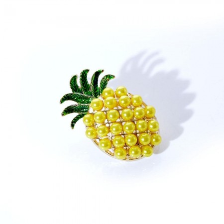 Брошь позолоченная "Ананас" 8684 фото | Brulik