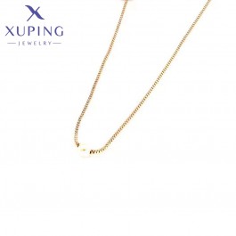 Позолочений  ланцюжок з перлинкою  Xuping 40136