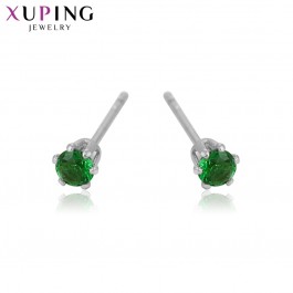 Серьги-гвоздики Xuping 95848-зеленый