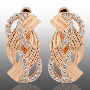 Позолочені сережки Xuping 24330 фото | Brulik