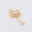 Прелестный позолоченный кулон Ключик 10-3028 фото | Brulik
