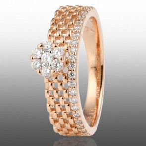 Позолочена каблучка Xuping 10953 фото | Brulik