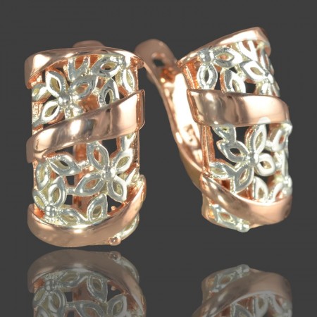 Позолоченные серьги Fallon 92100574 фото | Brulik