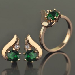 Позолоченный комплект Fallon 81200164-зеленый