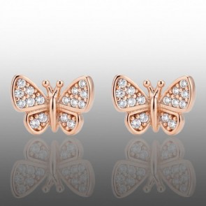 Позолочені сережки-гвоздики  Xuping 24717 фото | Brulik