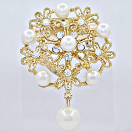Брошь "Королевский жемчуг" 916783 фото | Brulik