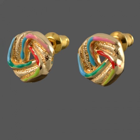 Позолоченные серьги-гвоздики Xuping 9991 фото | Brulik