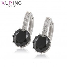 Серьги с фианитами Xuping 29132 - черные фианиты