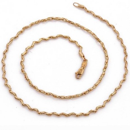 Интересная позолоченная цепочка 42524 фото | Brulik