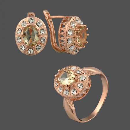 Позолоченный комплект Fallon 81200106-светло зеленый фото | Brulik