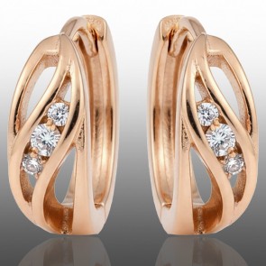 Позолочені сережки Xuping 24368 фото | Brulik