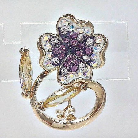 Брошь "Восхитительный Цветок" 528-80 фото | Brulik