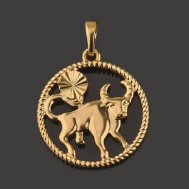 Позолоченный кулон  3913-телец