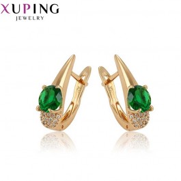 Позолочены серьги XP 97454-зеленый