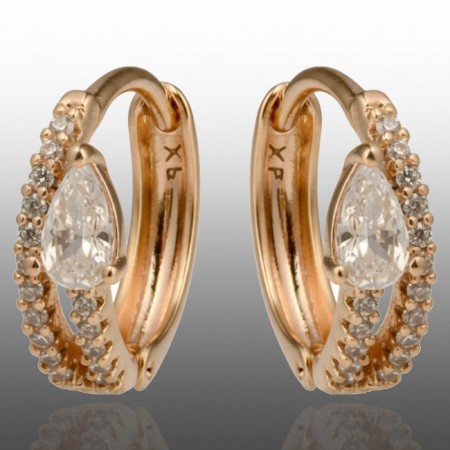 Позолочені сережки Xuping 24367 фото | Brulik