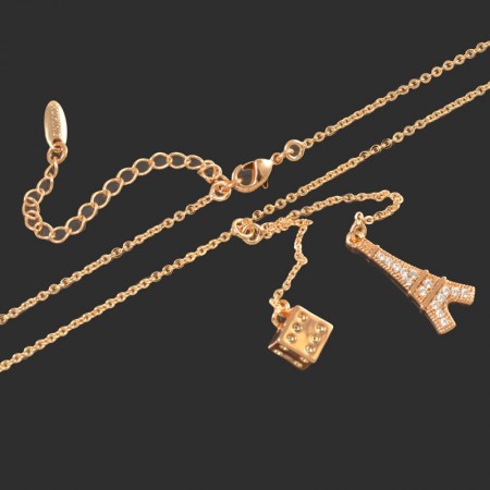 Позолоченная цепочка с кулоном XP 4816 фото | Brulik