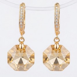 Позолочені  сережки Swarovski Xuping  24930
