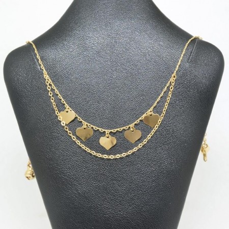 Браслет на ногу позолоченный XP 7703 фото | Brulik