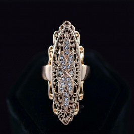 Позолоченное кольцо с фианитами Fallon 8320648