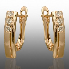 Позолочені сережки  Xuping 24743 фото | Brulik