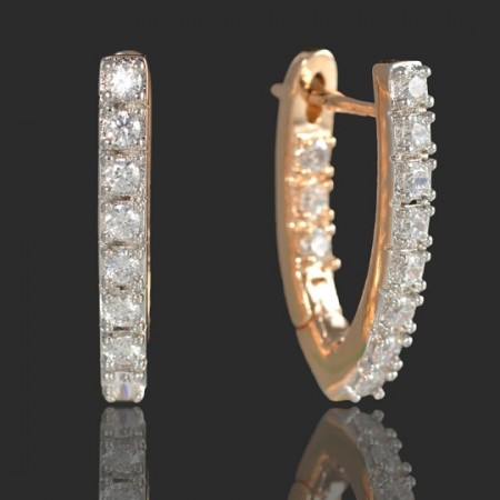 Позолоченные серьги  Xuping 2863 фото | Brulik