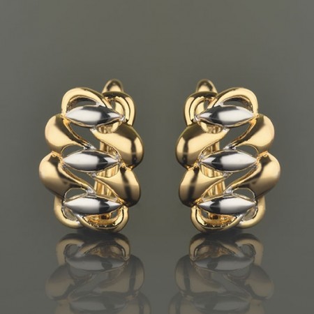 Позолоченные серьги  XP 9152 фото | Brulik