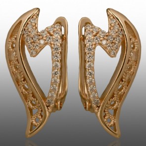 Позолочені сережки Xuping 24311 фото | Brulik